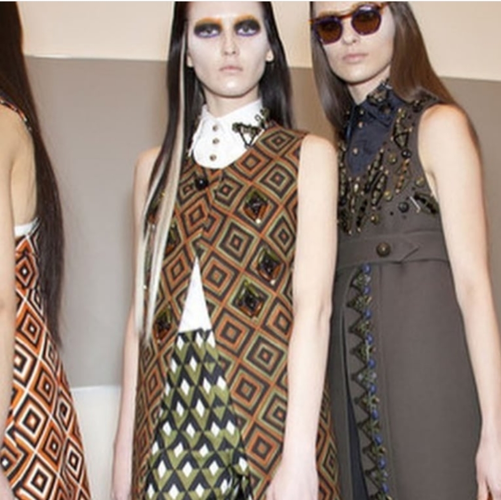 Prada Geometric Pattern Dress - Picture 5 of 6